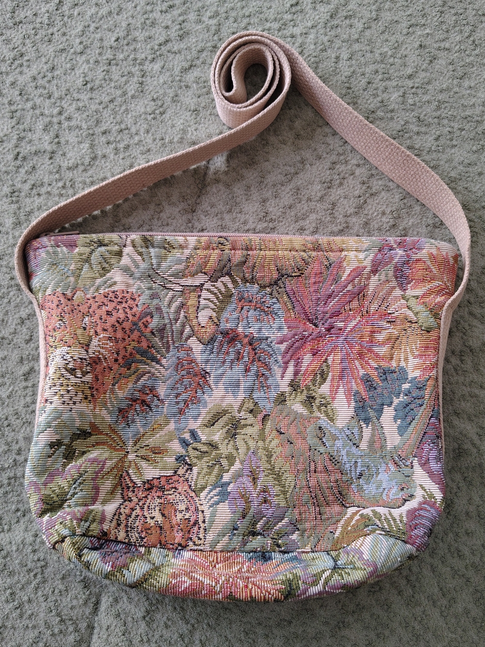 Floral Doodle Shoulder Purse
